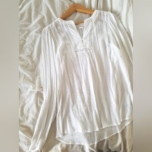 GAP White Peasant Blouse